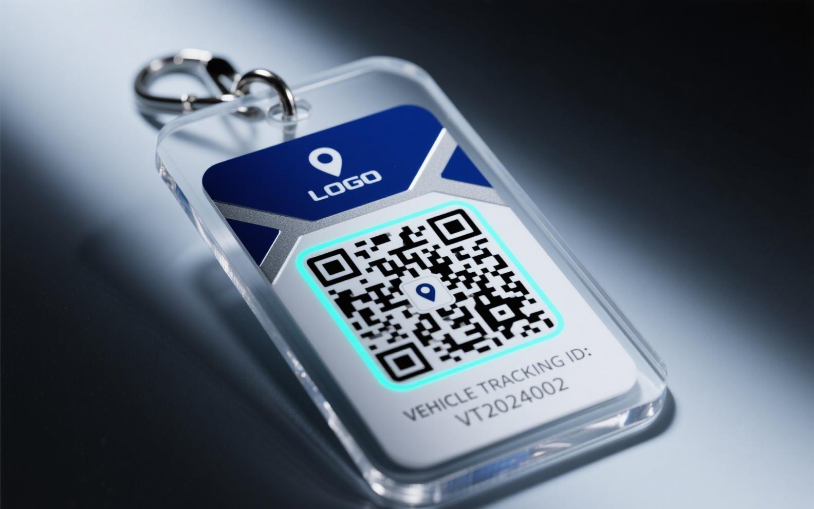 Mirror hang tags with QR code for vehicle tracking